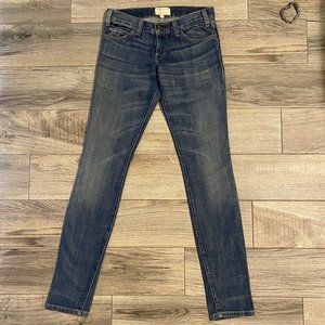 Current Elliot The Super Worn Skinny Jeans Size 0/24 Stretch Actual Waist 28